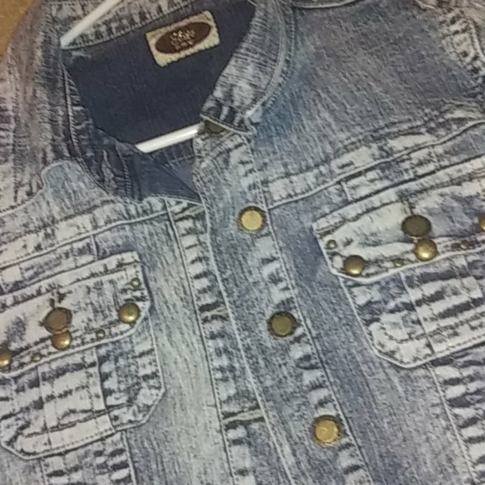 Denim croptops jean jacket